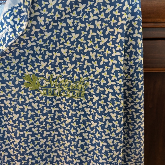 FootJoy Men's Polo Medium Floral Patterned Pre-Owned Condition - Picture 3 of 6